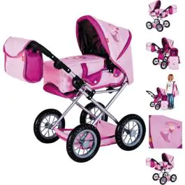Knorr kolica za lutke princess pink Ruby