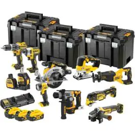 DeWALT DCK1012P4T akumulatorski set mašina, 18V XR, 10 delova, TSTAK koferi