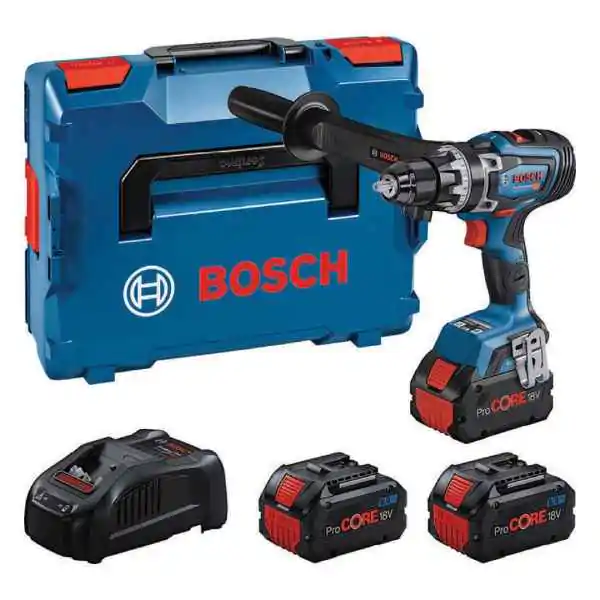 Bosch akumulatorska vibraciona bušilica GSR 18V-150 C + 3x ProCore 18V 8.0 Ah + GAL 1880 CV + L-BOXX, 0615A5002T - proizvod na akciji
