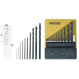 Proxxon 10-delni set HSS burgija 0,3–3,2 mm