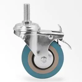 Rezervni točak PVC okretan sa kočnicom na šrafu 50cm