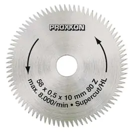 Proxxon super oštri list za kružnu testeru „Super-Cut“ 80 zuba (58 x 10 mm)