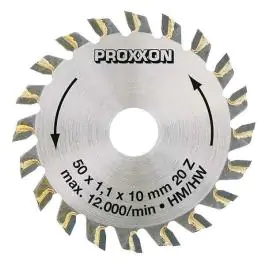 Proxxon list za kružnu testeru sa volframovim vrhom 20 zuba (50 x 10 x 1,1 mm)