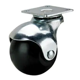 Rezervni točkić loptasti (gumeni) na pločici 40mm