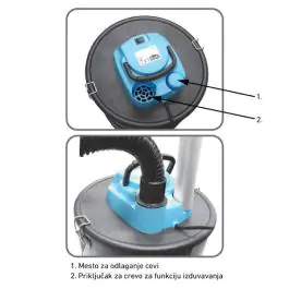 Usisivač za pepeo 1000W 15l UP7110-15 Prosto