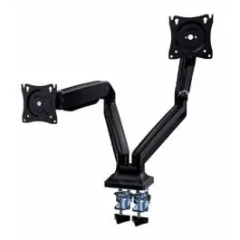 Gembird Podesivi stoni držač Full-motion za dva monitora, tilt 17-35 max.2x10kg FO