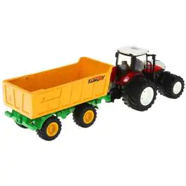 Traktor sa duplim točkovima i prikolicom na daljinsko upravljanje