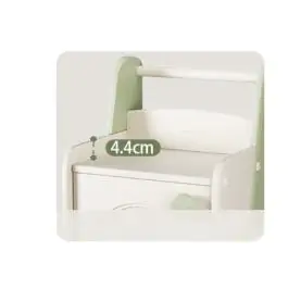 Dečiji ormarić za igračke i sitnice zeleno beli