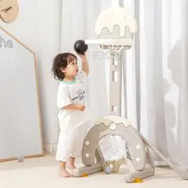 Dečiji multifunkcionalni koš Kolačić Sivi