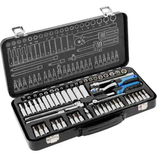 Hogert HT1R486 set alata 63 kom. – komplet 1/4" gedora i dodataka