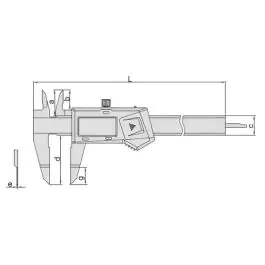 INSIZE Pomično merilo sa nožastim kljunom 1188-200A