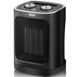 Raf R.1188B keramička rotirajuća grejalica crna 1800w