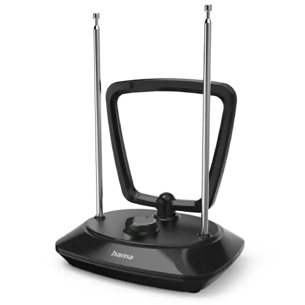 Hama "Classic" DVB-T2 sobna antena, aktivna, crna
