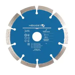 Hogert HT6D742 rezni segmentirani dijamantski disk, 125 mm, laserski varen