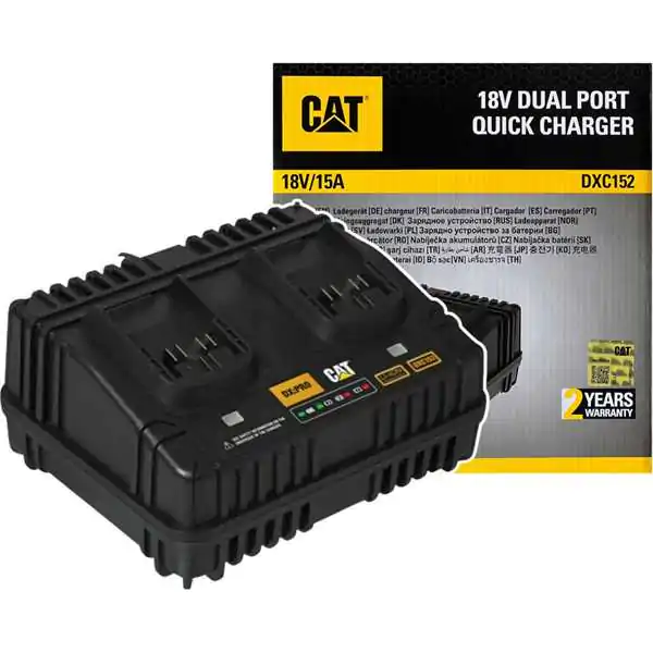 CAT DXC152 dual 18V brzi punjač za akumulatorske baterije - proizvod na akciji