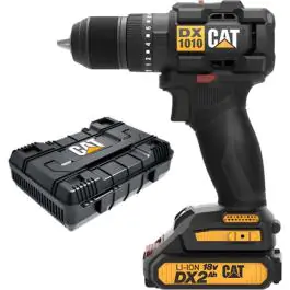 CAT DX1010 aku udarna bušilica zavrtač 18V (Brushless, 2×2.0Ah, punjač, kofer)