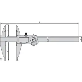 INSIZE digitalno pomično merilo 0–200 mm inox