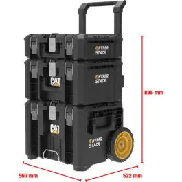 CAT kofer za alat DA41005 – 3-nivo sistem na kolicima