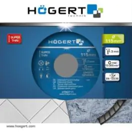 Dijamantski disk 115 mm, super tanak HT6D711 Hogert