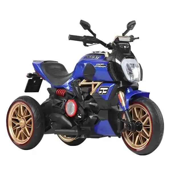 Motor za decu na 3 točka Ducati mini 12V – plavi