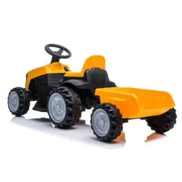 Dečiji traktor na akumulator sa prikolicom žuti 12665PS