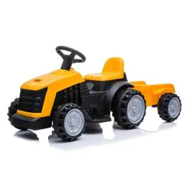 Dečiji traktor na akumulator sa prikolicom žuti 12665PS