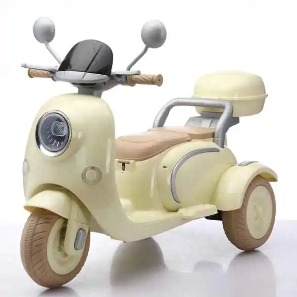 Dečiji motor-skuter na akumulator 151-bež