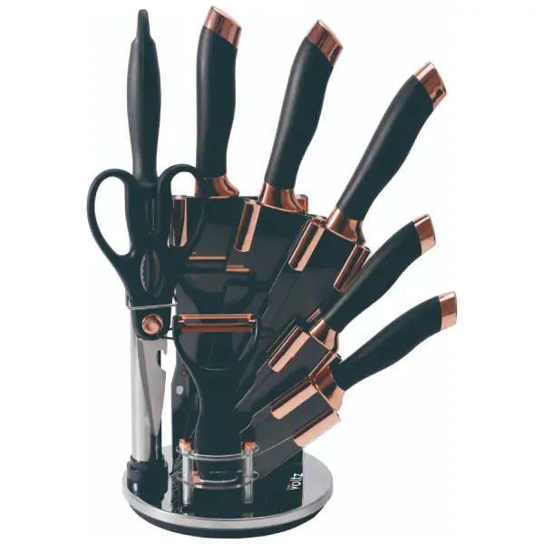 Noževi na stalku OV51633K9G+makaze+ljuštilica+oštrač 1057OM