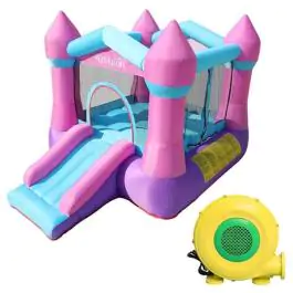 Dečija igraonica na naduvavanje Roze Dvorac 82011B 12878PS