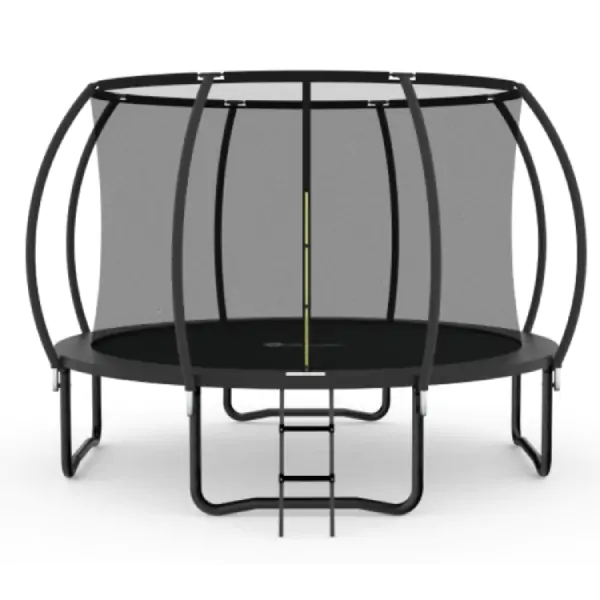 Trambolina Trampolina Premium Stil Crna 244cm sa merdevinama i unutrašnjom sigurnosnom mrežom 13142PS