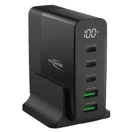 USB punjač sa LCD displejom DC5140PD 140W Ansmann