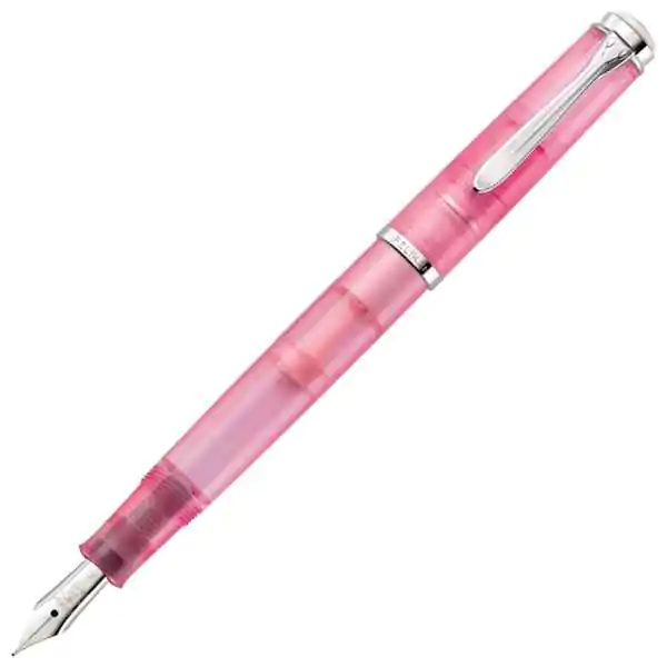 Nalivpero Classic M205 (M)+kožna bela futrola+poklon kutija G30 Pelikan kvarc-roze