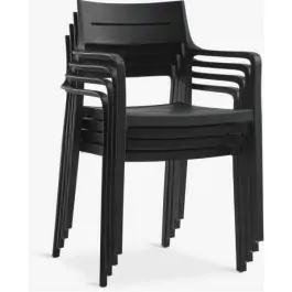 MARIELYST L150 baštenski sto siva + 4 INGSTRUP baštenske stolice crna S372724