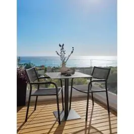 KAPPRUET D65 baštenski sto + 2 HEMSEDAL baštenske stolice crna S371338