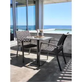 KAPPRUET D65 baštenski sto + 2 GLOMFJORD baštenske stolice crna S371336