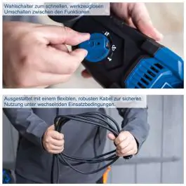 Kombinovana čekić-bušilica SDS+ DH2260 Scheppach