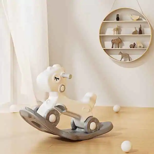 Dečiji konjić njihalica guralica 2u1 Grey - proizvod na akciji