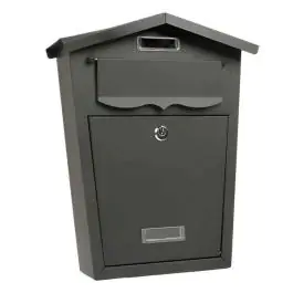 Poštansko sanduče crna kućica 360x290x105 mm