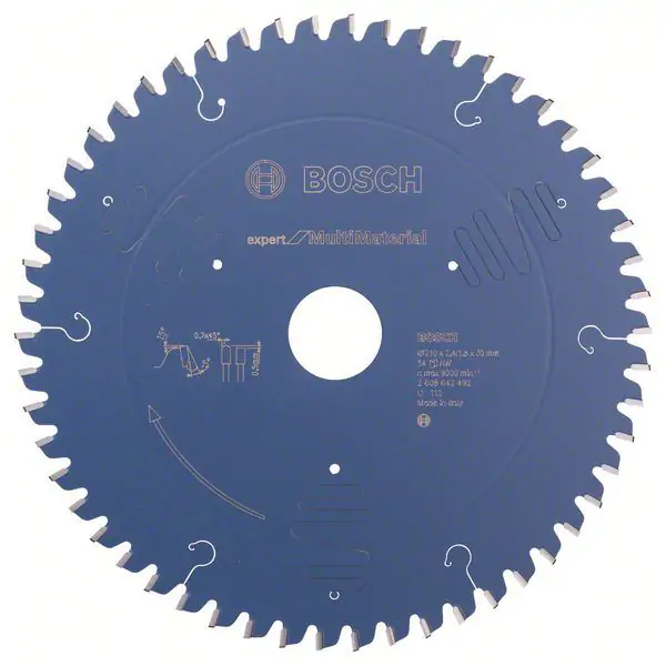 List kružne testere Expert for Multi Material Bosch 2608642492, 210 x 30 x 2,4 mm, 54