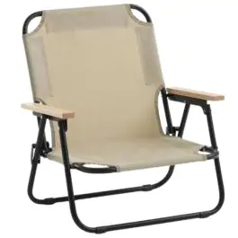 Stolica za plažu ADELENG pepeljasto zelena