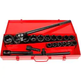 Ključ nasadni sa račnom 3/4" set 21 kom WOMAX