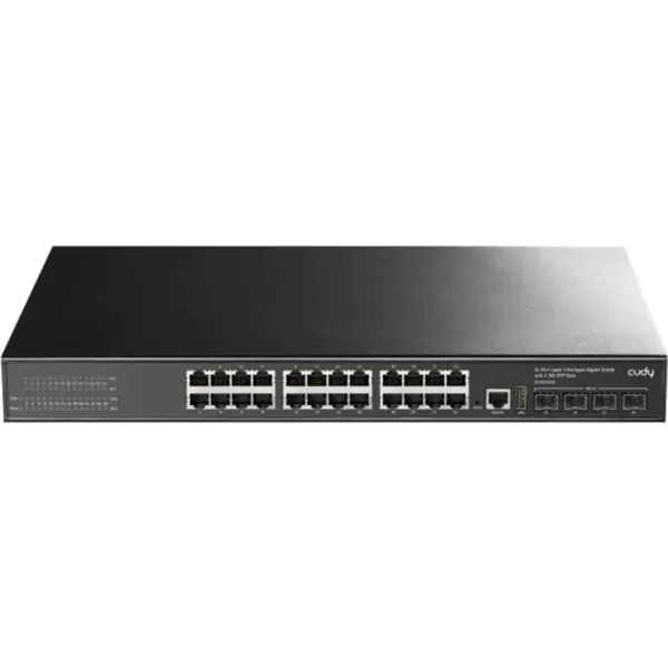 Cudy GS5024S4 24-Port Layer 3 Managed Gigabit Switch with 4 10G SFP Slots