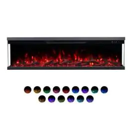 PROSTO smart elekt. panorama 50" 3u1 kamin 1800W