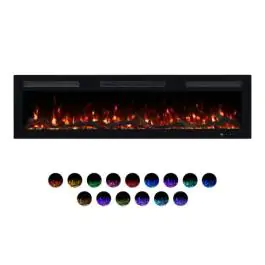 PROSTO smart električni 50" 3u1 multikolor smart kamin 1800W