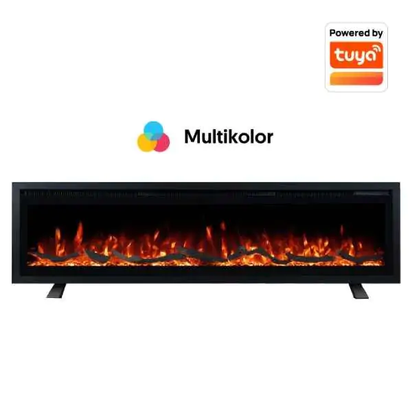 PROSTO smart električni 50" 3u1 multikolor kamin 1800W