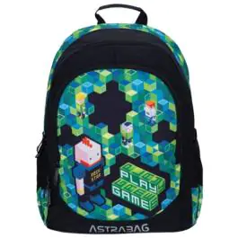 Ranac đački anatomski 3zipa 1džep AB340 Game 24.Astrabag 502023063 crno-zeleni