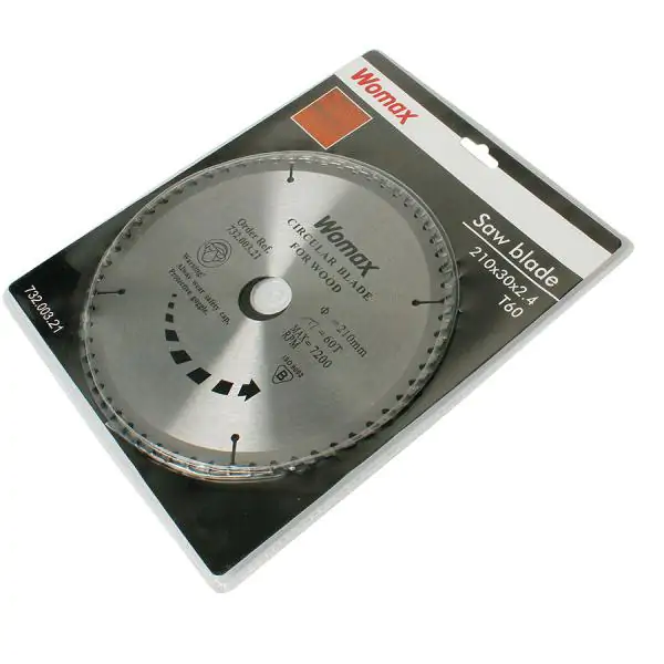 List Testere 210x30x2.6mm T60 Womax