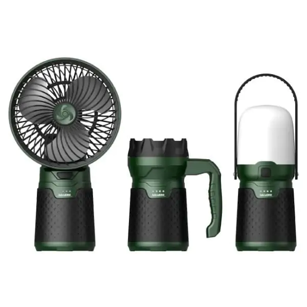 ISKRA ERO akumulatorski kamperski set, ventilator+lampe