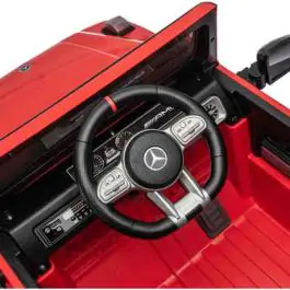 Dečiji automobil na akumulator Mercedes-Benz G63 AMG Crveni sa daljinskim upravljačem 2.4 GHz i Bluetooth-om