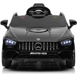 Dečiji automobil na akumulator Mercedes-Benz AMG CLA 45 Crni – Licencirani model sa LED svetlima i vratima koja se otvaraju